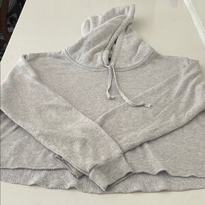 Brandy Melville Light Gray Sweatshirt with hood